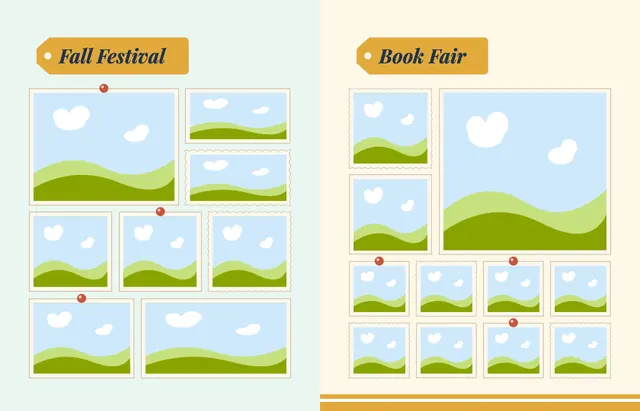 Around the World template, pages 26 and 27