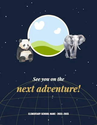 Around the World template, back cover
