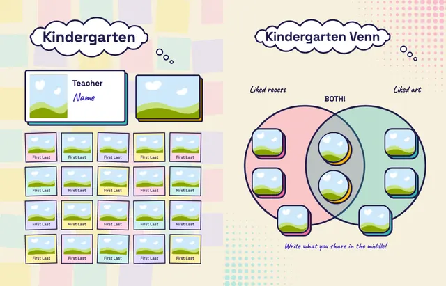 Big Ideas template, pages 12 and 13