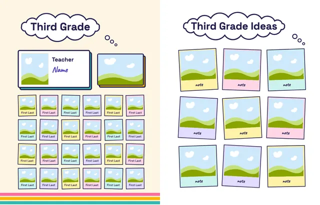 Big Ideas template, pages 18 and 19