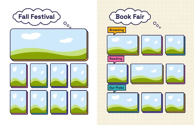 Big Ideas template, pages 26 and 27