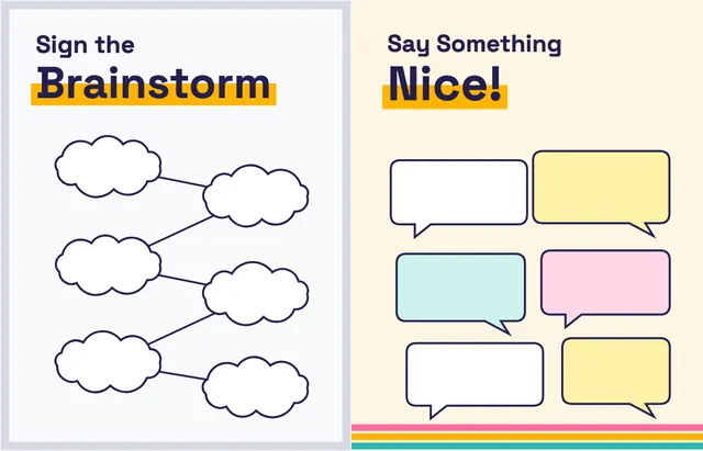 Big Ideas template, pages 48 and 49