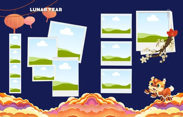 Blasting Off into New Adventures template, pages 18 and 19