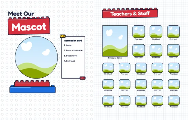 Building Blocks template, pages 6 and 7