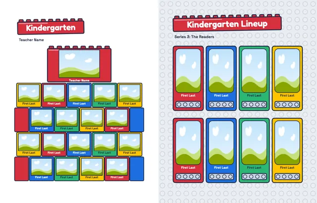 Building Blocks template, pages 10 and 11