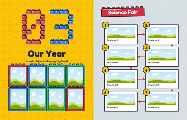 Building Blocks template, pages 24 and 25