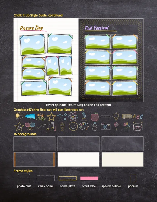 Chalk It Up style guide, page 2