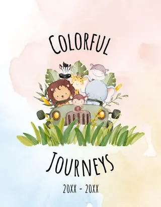 Colorful Journeys template, cover