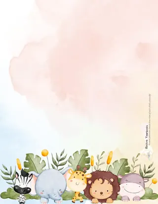 Colorful Journeys template, back cover