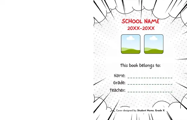 Comic Book template, pages 2 and 3