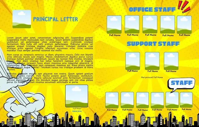 Comic Book template, pages 4 and 5