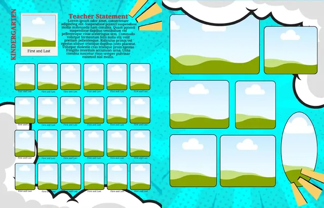 Comic Book template, pages 10 and 11