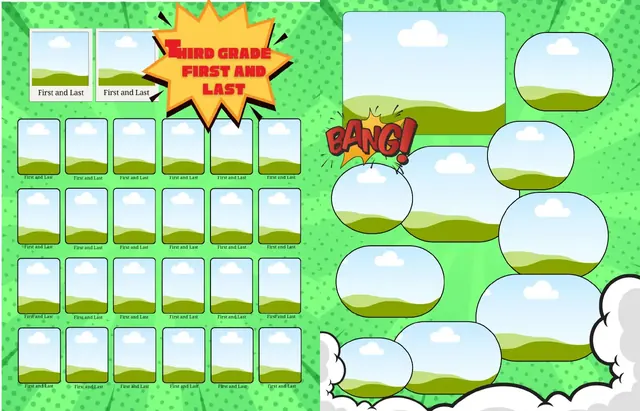 Comic Book template, pages 16 and 17
