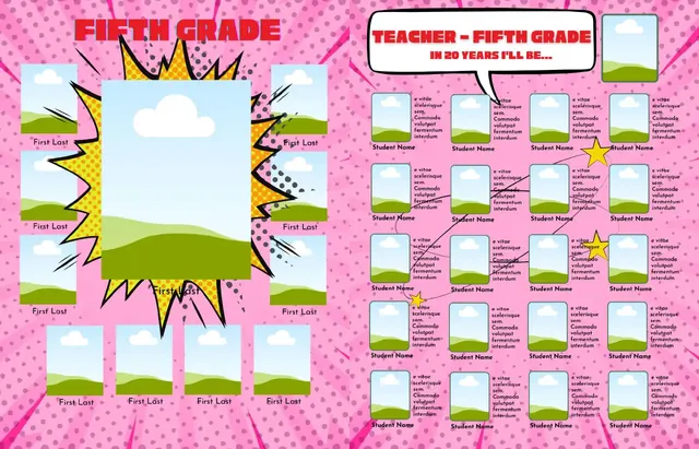 Comic Book template, pages 22 and 23