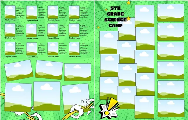 Comic Book template, pages 24 and 25