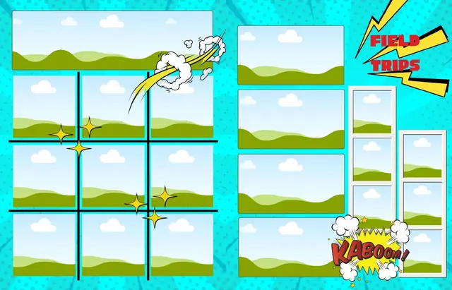 Comic Book template, pages 26 and 27