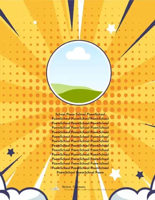 Comic Book template, back cover