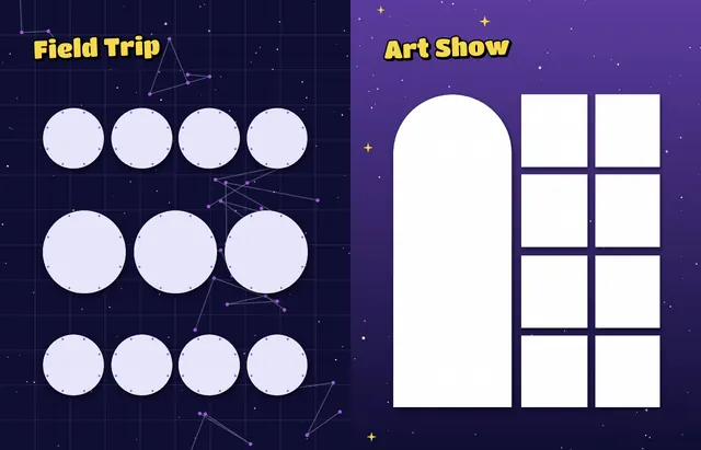Cosmic Classroom template, pages 30 and 31
