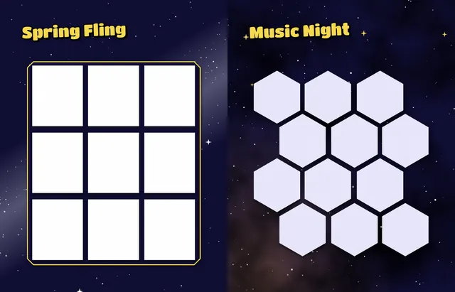 Cosmic Classroom template, pages 36 and 37