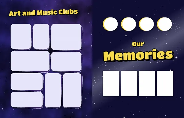 Cosmic Classroom template, pages 42 and 43