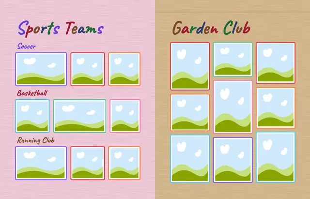 Crayon Box template, pages 40 and 41