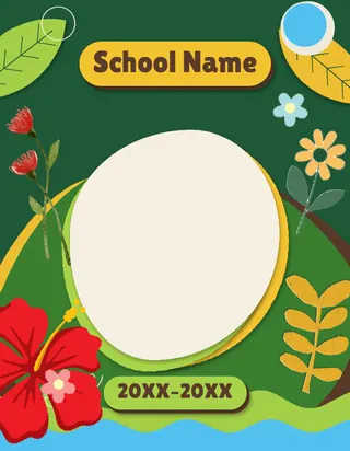Cutout Garden template, cover