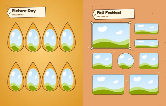 Dino Dig template, pages 26 and 27