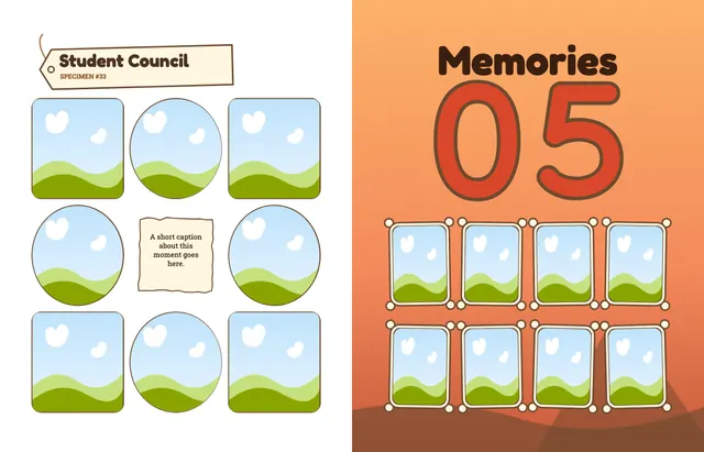Dino Dig template, pages 42 and 43