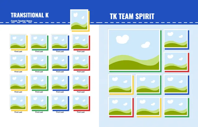 Field Day template, pages 10 and 11