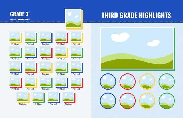 Field Day template, pages 18 and 19
