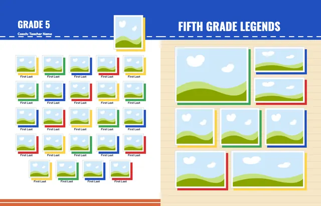 Field Day template, pages 22 and 23