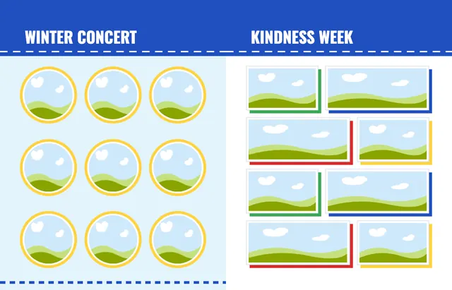 Field Day template, pages 30 and 31