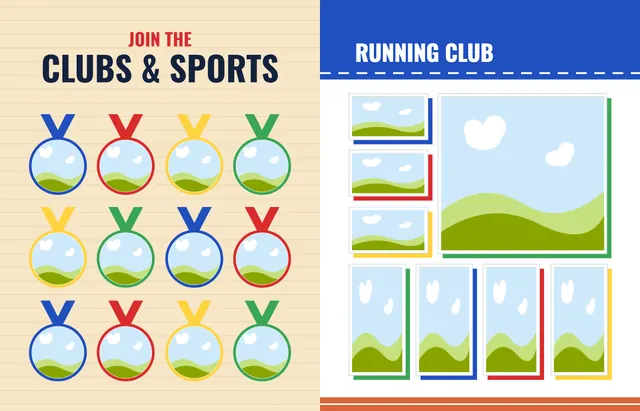 Field Day template, pages 38 and 39