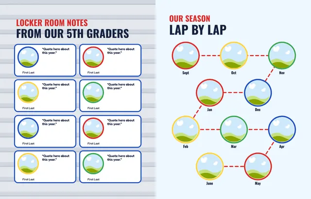Field Day template, pages 44 and 45