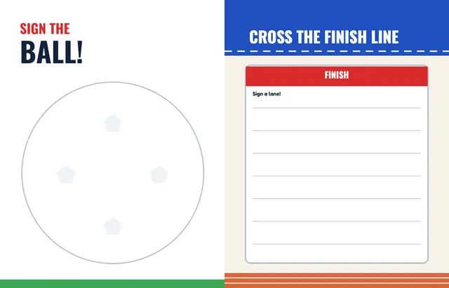 Field Day template, pages 48 and 49