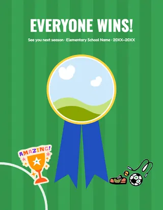 Field Day template, back cover