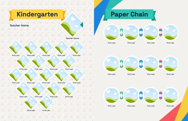 Fold and Fly template, pages 10 and 11