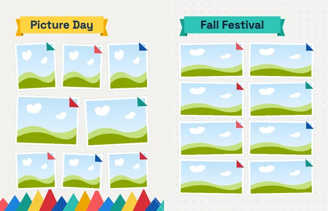 Fold and Fly template, pages 26 and 27