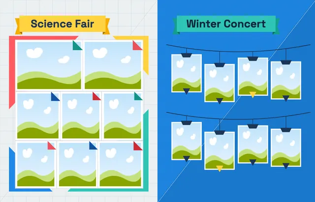 Fold and Fly template, pages 30 and 31