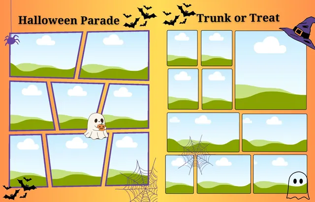 Fun in the Sun template, pages 20 and 21