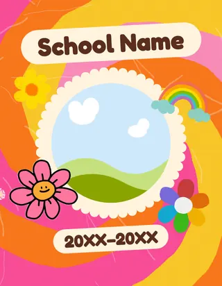 Groovy Tie-Dye template, cover