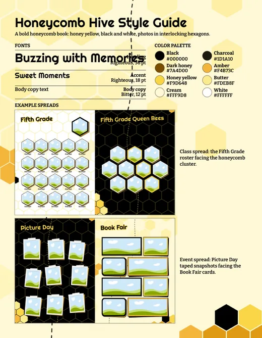 Honeycomb Hive style guide, page 1