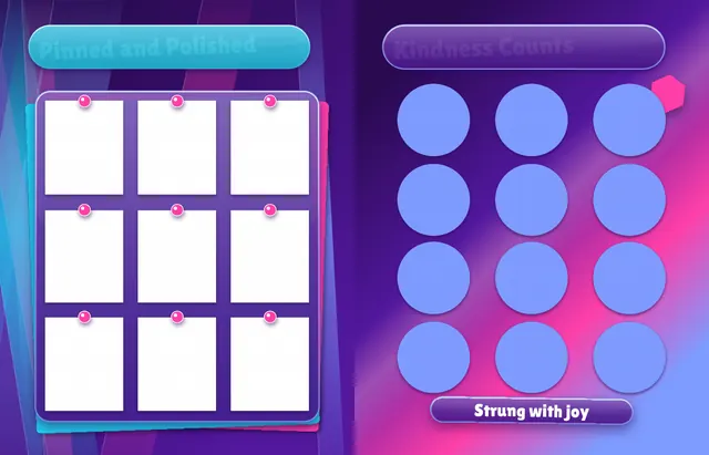 Jewel Glow template, pages 32 and 33