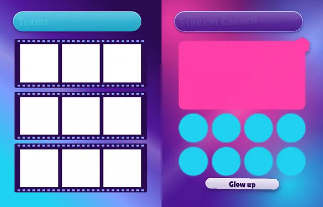 Jewel Glow template, pages 40 and 41
