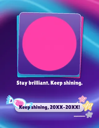 Jewel Glow template, back cover