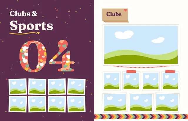 Kind and Together template, pages 38 and 39