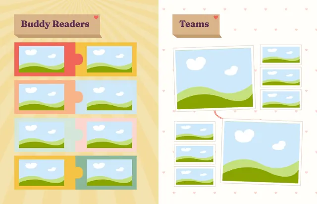 Kind and Together template, pages 40 and 41