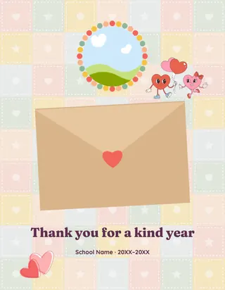 Kind and Together template, back cover