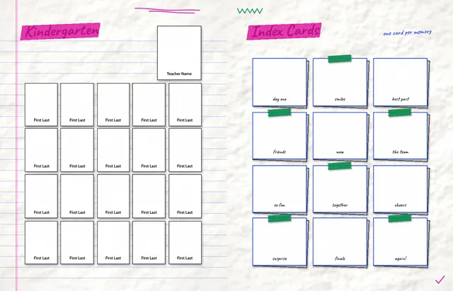 Margin Notes template, pages 12 and 13