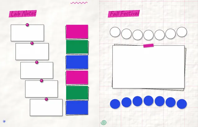 Margin Notes template, pages 28 and 29